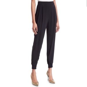 Eileen Fisher Silk Crepe Ankle Zipper Jogger Pants